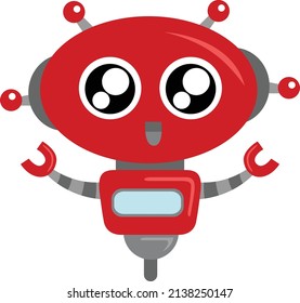Cute Robot Vector Clipart programming