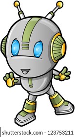 Cute Robot vector illustration