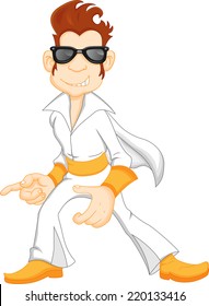 cute rock star cartoon