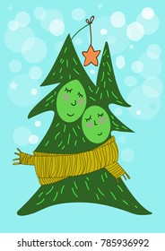 cute and romantic Christmas tree