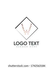 A cute romantic decorative letter type  W logo template, Vector logo for business and company identity 