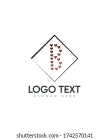 A cute romantic decorative letter type B logo template, Vector logo for business and company identity 