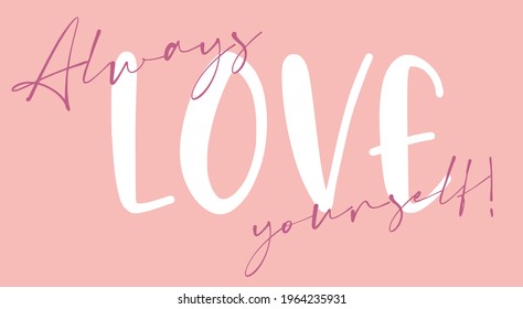 Cute romantic love slogan print with handwritten calligraphy font for girl - woman tee t shirt - Vector