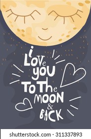 Cute romantic poster