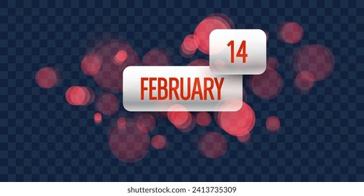 A cute romantic poster. An illustration for the Valentine's Day holiday. Elements for the design. Vector graphics.
