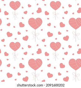 Patrón íntimo y romántico, diseño infantil, Día de San Valentín