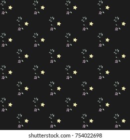 Cute romantic vintage  vector  seamless pattern