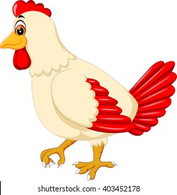 Rooster Cartoon Vector Art Illustration Stock Vector (Royalty Free ...