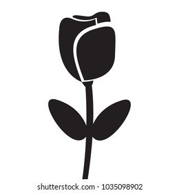 Cute rose icon