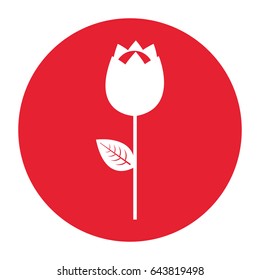 cute rose isolated icon
