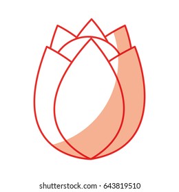 cute rose isolated icon
