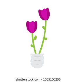 Cute rose on a pot