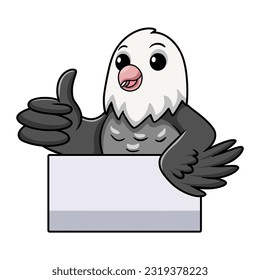Cute roseicollis opaline malva love bird cartoon giving thumb up