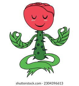 Cute Roses Cartoon ,good for graphic design resources, stickers, posters, pamflets, banners, prints, children books, and more