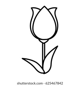 cute roses isolated icon