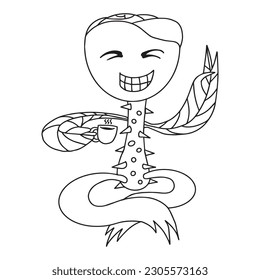 Cute Roses Outline Art ,good for graphic design resources, stickers, children coloring books, posters, and more.
