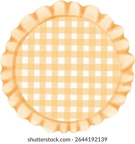 Cute Round Baby Frame Clipart Set with Ribbons and Pastel Decorations