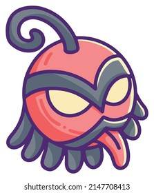 Cute Round Monster Vector 11