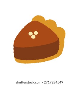 Uma torta de chocolate bonita e arredondada