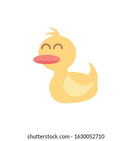 cute rubber duck, baby shower vector illustration design