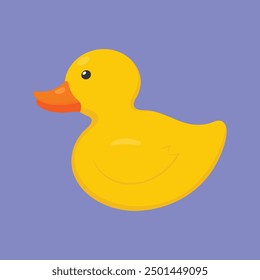 Cute Rubber Duck toy vector. Duck Toy icon illustration. plastic rubber duck toy icon