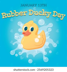 Cute Rubber Ducky Day Graphic