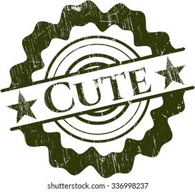 Cute rubber grunge stamp