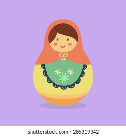 Cute Russian Doll Orange