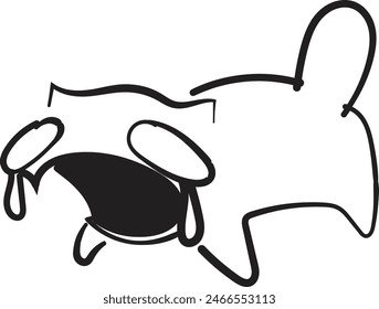 
Cute sad cat to meet your cute design
