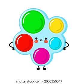 Cute Sad Simple Dimple Character Vector Stock Vector (Royalty Free ...