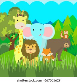 cute safari animals