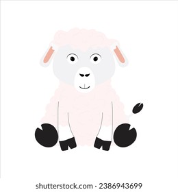 Cute Safari Jungle zoo Animal Elements panda pet postcard poster print textile mascot kindergarten childcare fabric vector clipart art kids baby school adorable sheep deer dog design character drawing