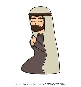 cute saint joseph character