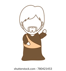 cute saint joseph character