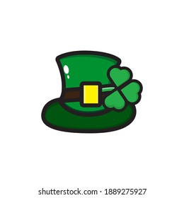 cute saint patrick vector hat design vector