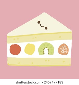Un lindo Vector de crema de sándwich