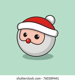 cute santa ball