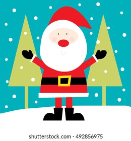 cute santa christmas card perfect for your personal greeting card 