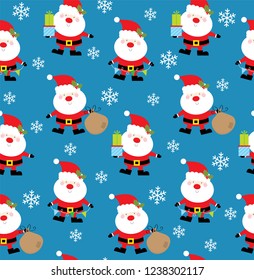 cute santa christmas pattern