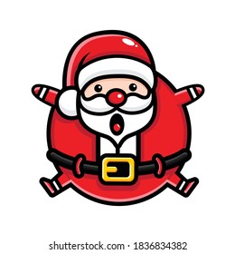 cute santa claus big balloon