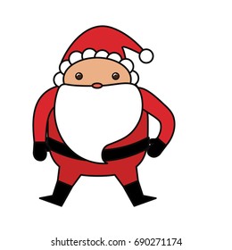 Cute santa claus cartoon