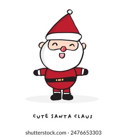 Cute Santa Claus cartoon doodle