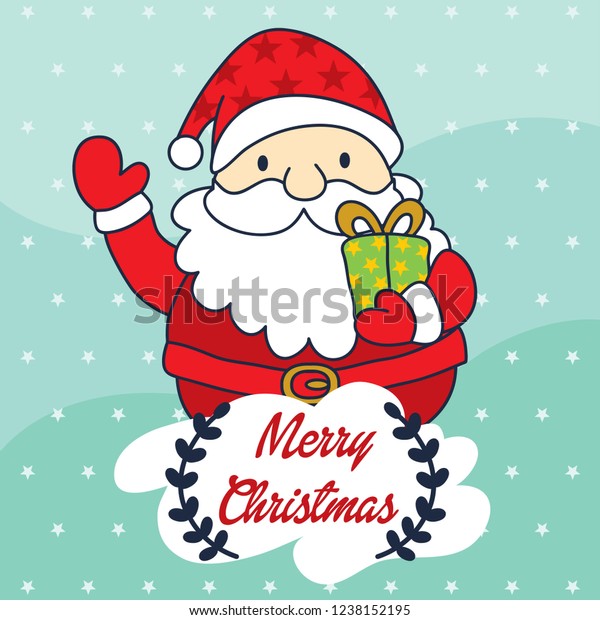 Cute Santa Claus Cartoon Drawing Stock Image Download Now