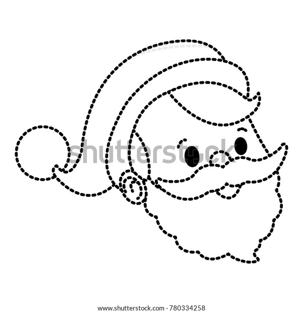 Cute Santa Claus Cartoon Face Stock Vector Royalty Free