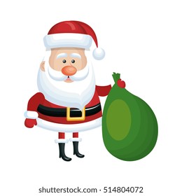 cute santa claus character