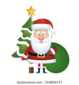 cute santa claus character