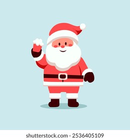  cute santa claus character in christmas vector design