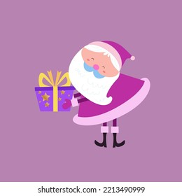 Cute santa claus character collection