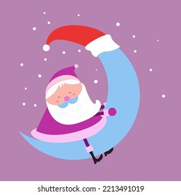 Cute santa claus character collection