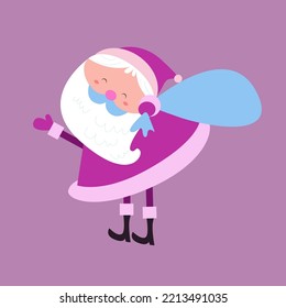 Cute santa claus character collection